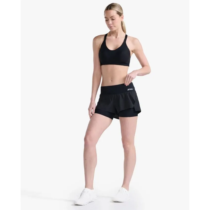 2XU Mujer Shorts Aero 2in1 4 inch Shorts Negro 