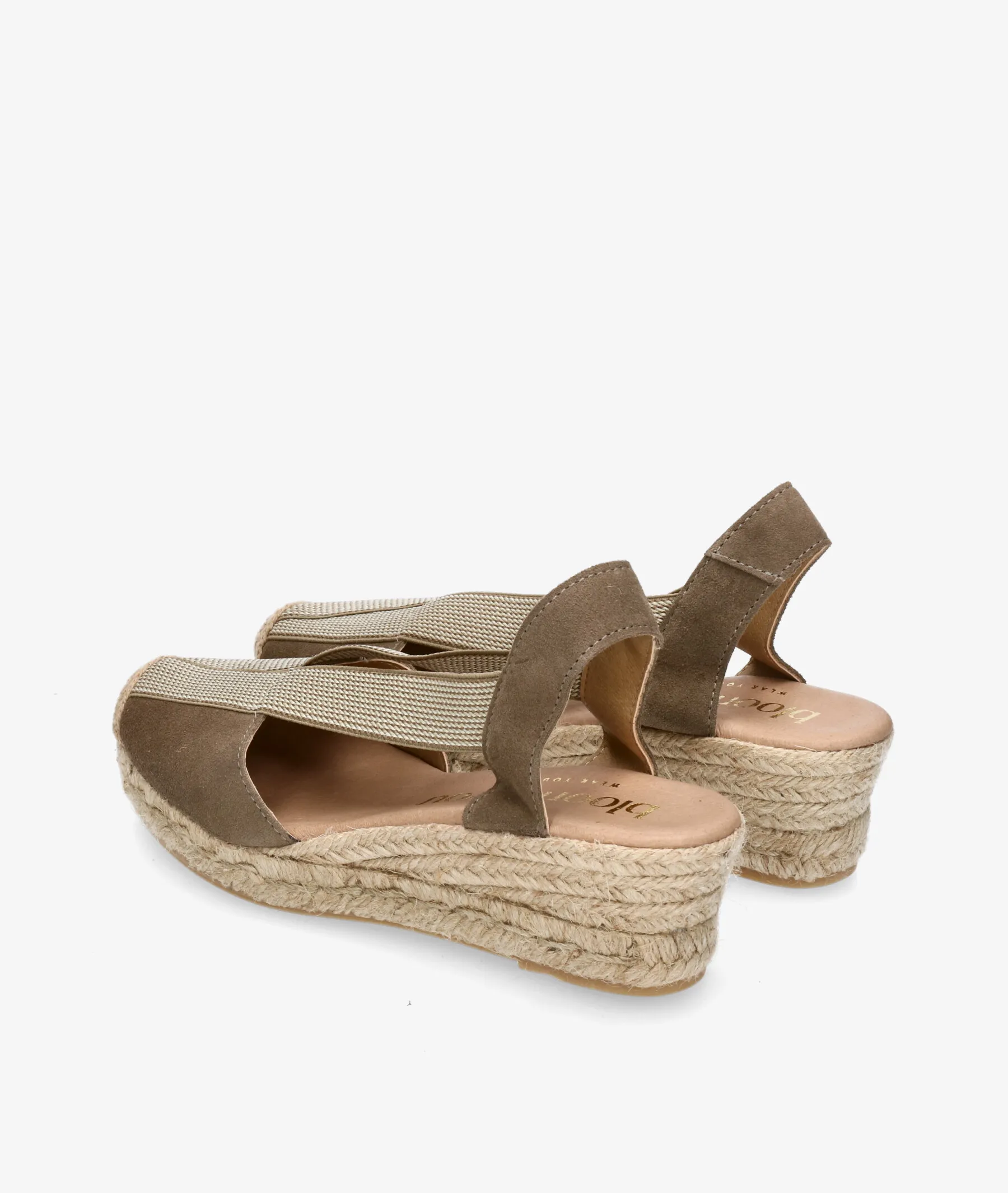Alpargatas bloom&you CARIBE en serraje kaki