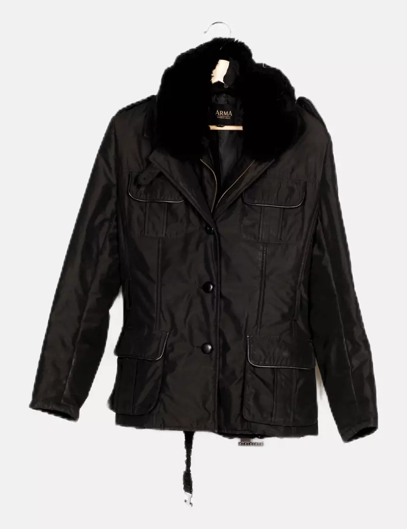 Arma Abrigo negro acolchado