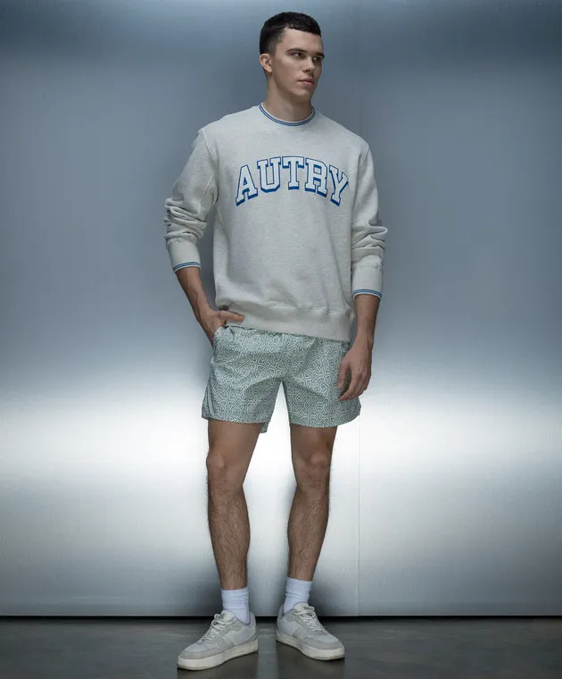 AUTRY Gray sweatshirt with logo print