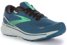 Brooks Ghost 15 Zapatillas de correr de malla con cordones para hombre en turquesa