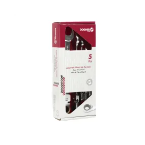 Caja 5 llaves comb. carraca flex