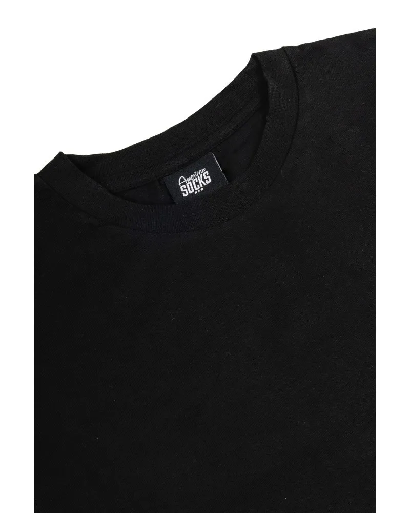 Camiseta american socks negra love pizza or die tee