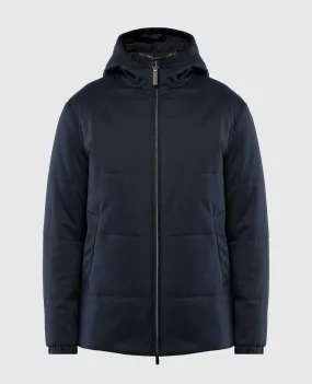 Canali Blue quilted jacket