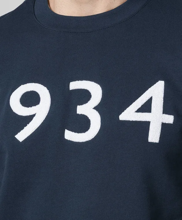 Canali Blue sweatshirt with a patch