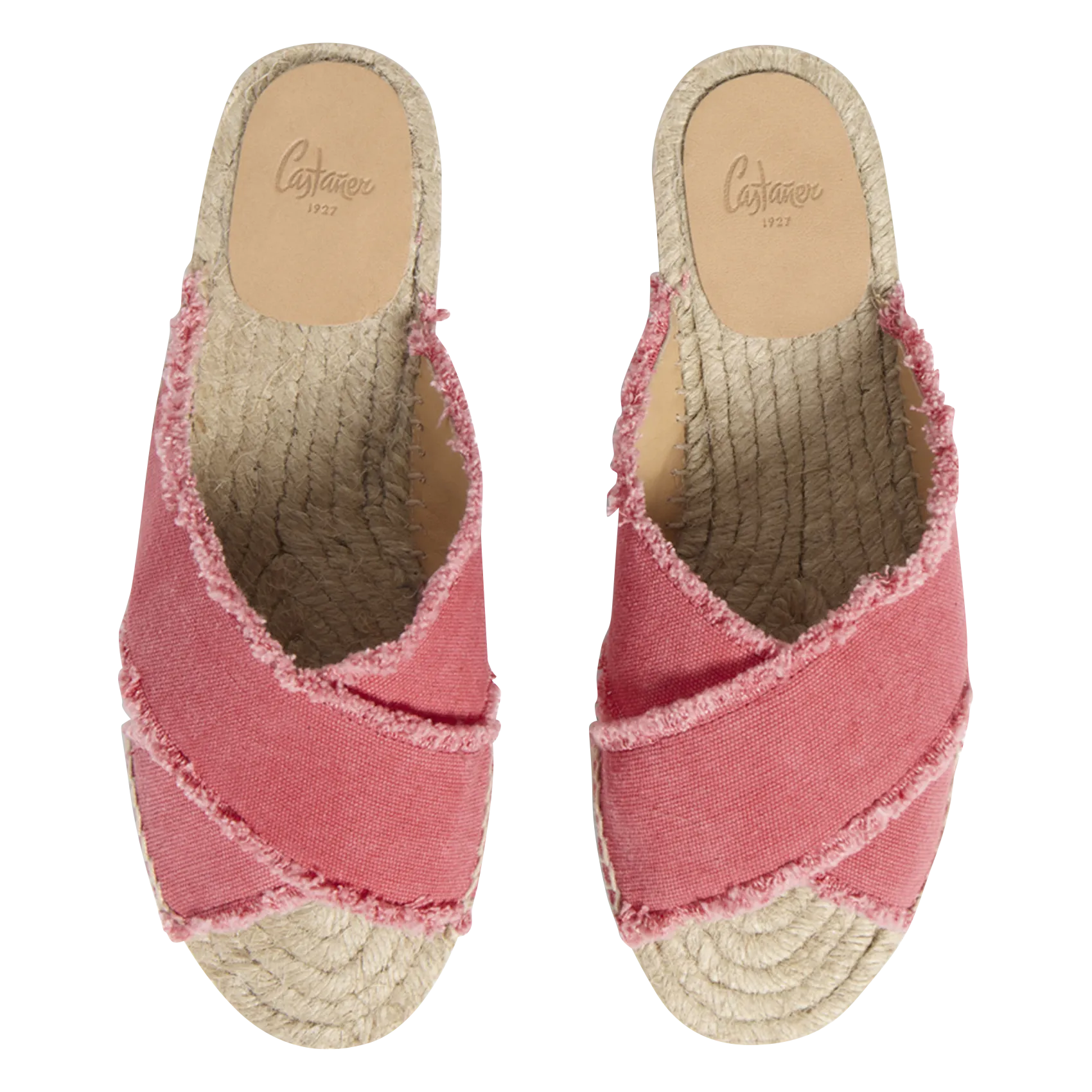 CASTANER PALMERA - Mules de lona de algodón en rosa