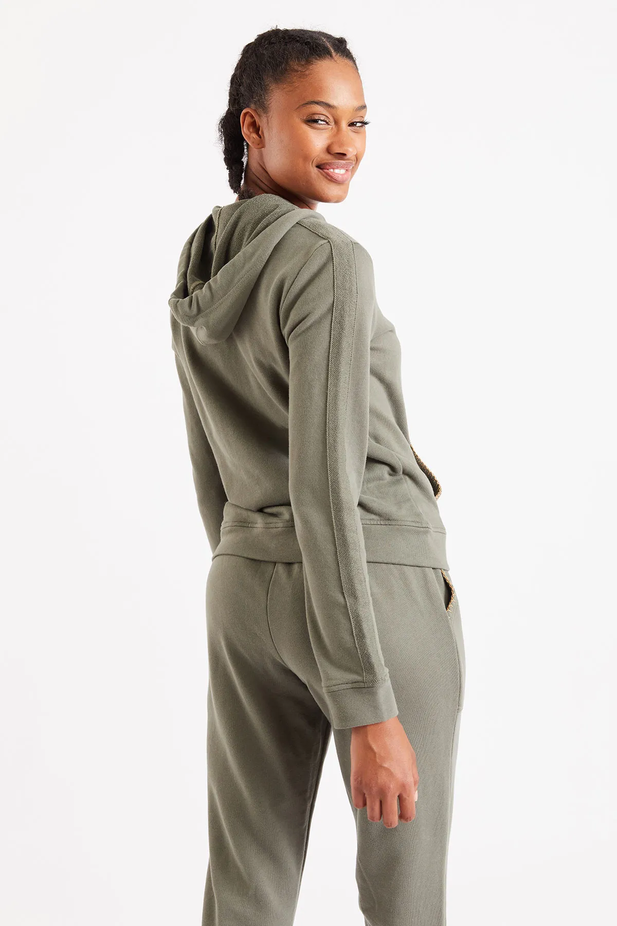 Chaqueta de chándal caqui Fresco Modelo