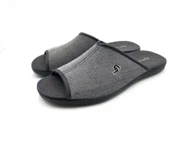 Garzon 6971.091 Zapatilla De Casa En Chancla Antracita Hombre