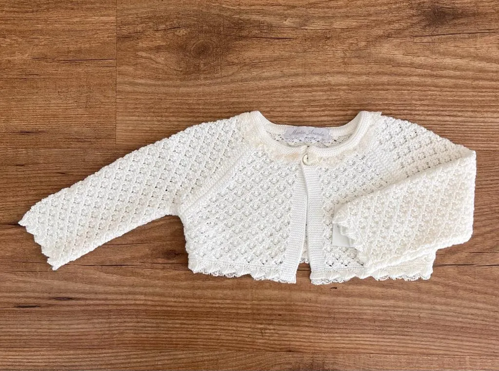 Girl's short jacket. Beige