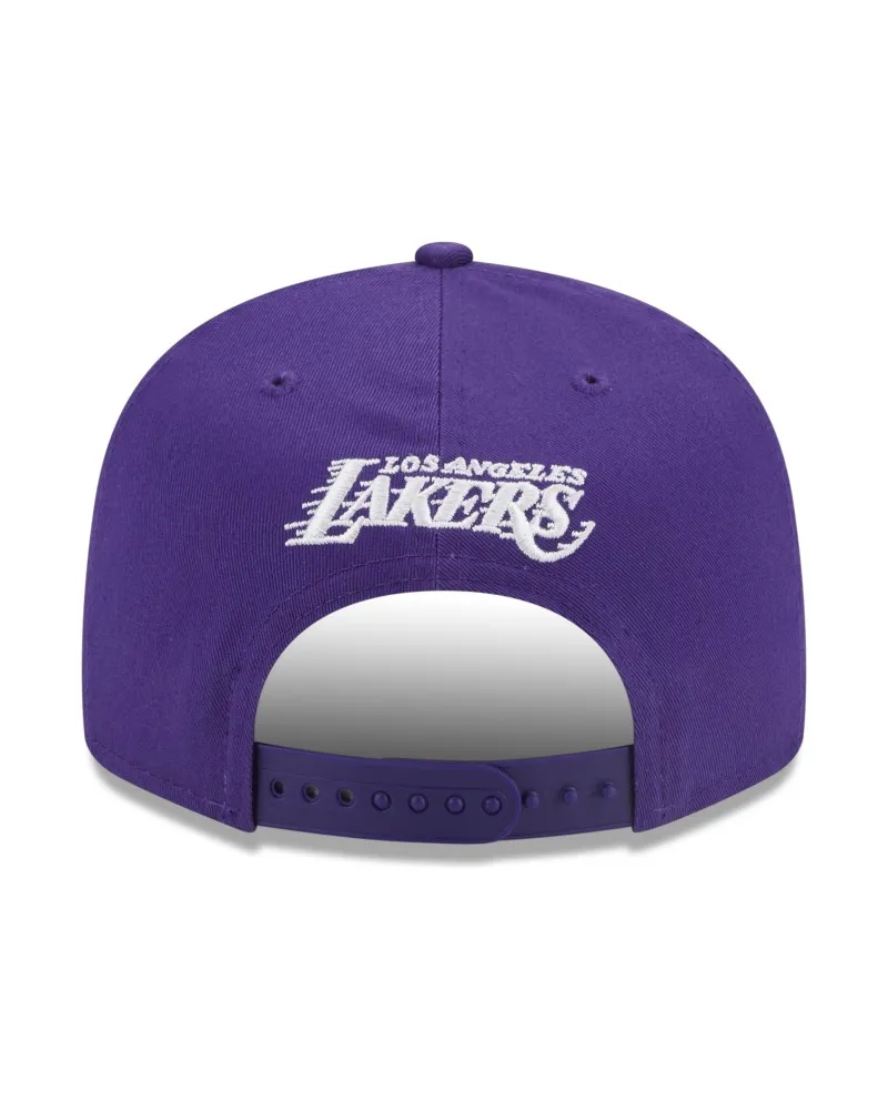 GORRA NEW ERA MORADA LAKERS NBA PATCH 9FIFTY LOSLAK