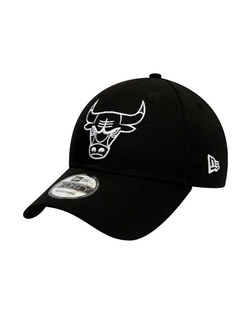 GORRA NEW ERA NEGRA BULLS NBA ESSENTIAL OUTLINE 940 CHIBUL