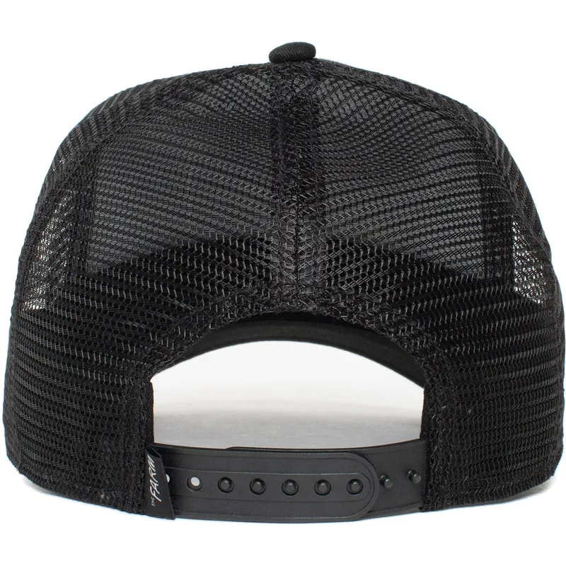 Gorra trucker negra lobo Moon Lover de Goorin Bros.