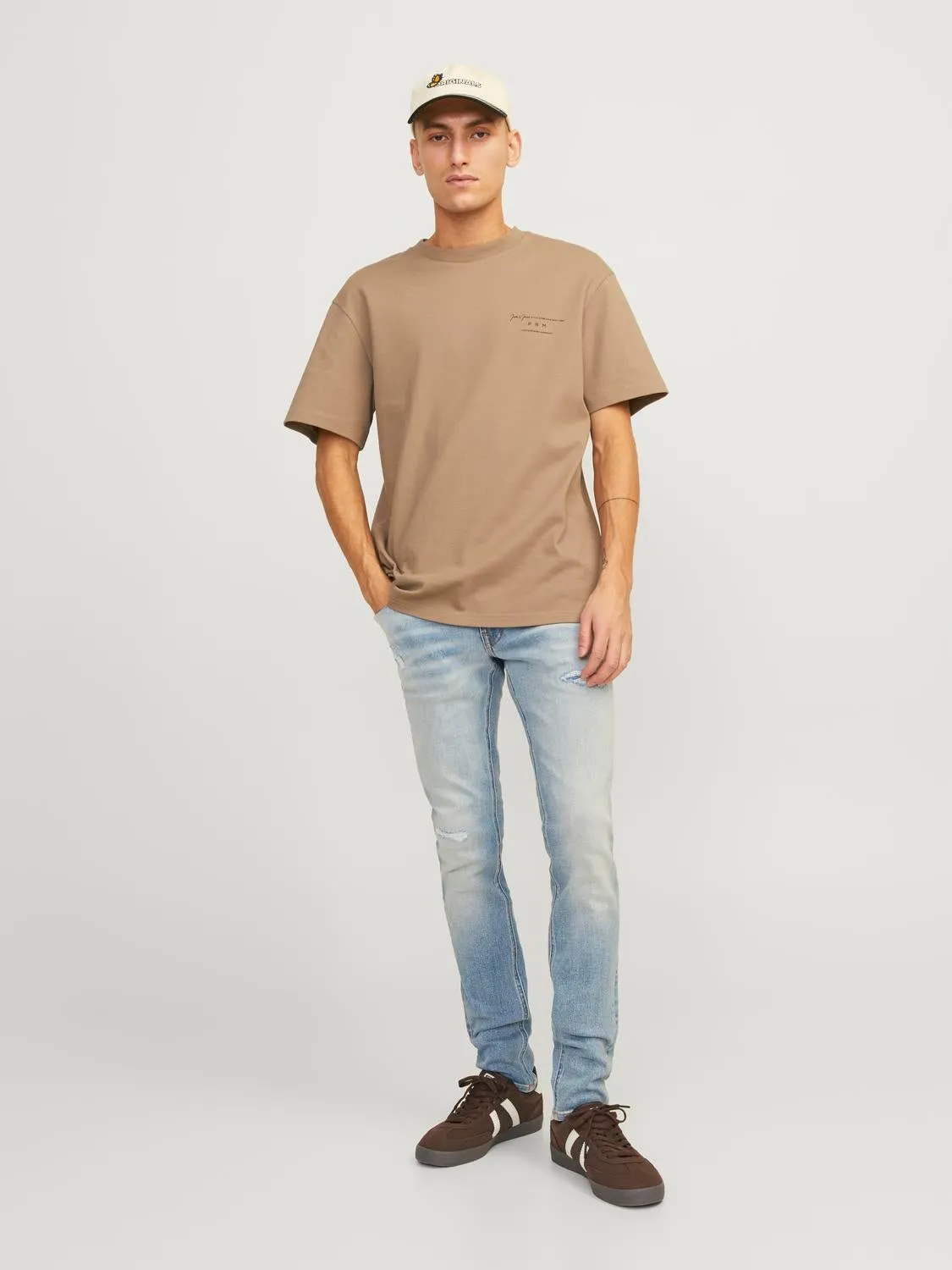 JJILIAM JJCOLE GE 672 SN Vaqueros de corte skinny | Azul intermedio | Jack & Jones®