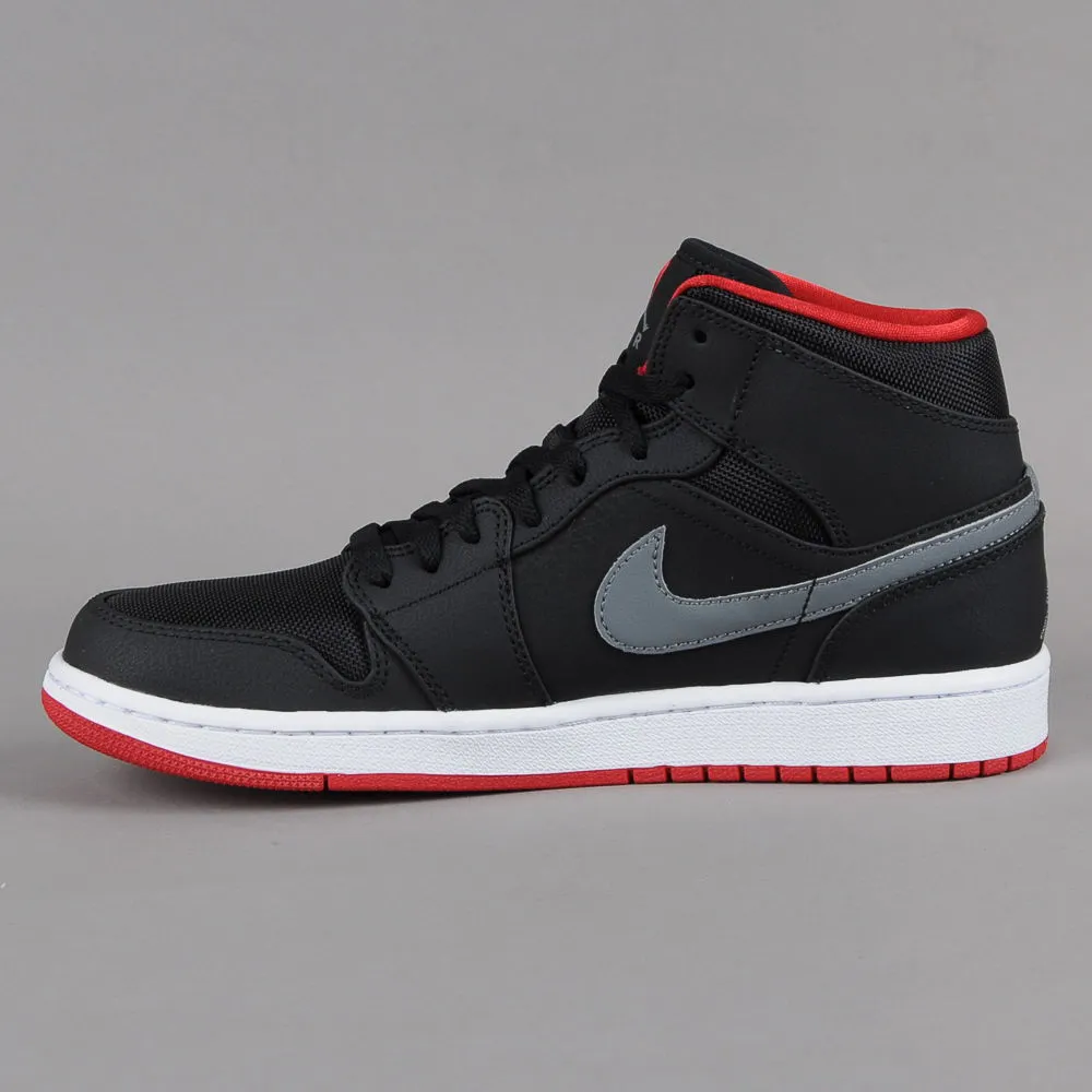 Jordan Air Jordan 1 Mid "Cool Grey Gym Red"