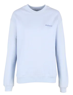 LEDRU ANDIAMO - Sudadera de algodón bordada en azul