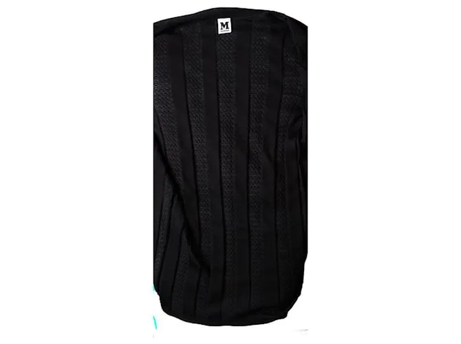 M MISSONI, Cárdigan de punto negro sin botones 