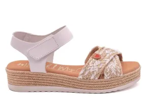 SANDALIA DE MUJER OH MY SANDALS 5206 BLANCO