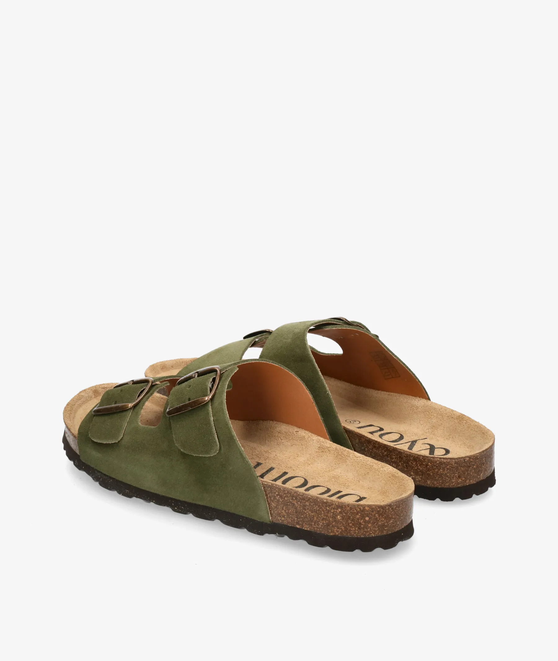 Sandalias bloom&you  2 HEBILLAS CABA en serraje kaki