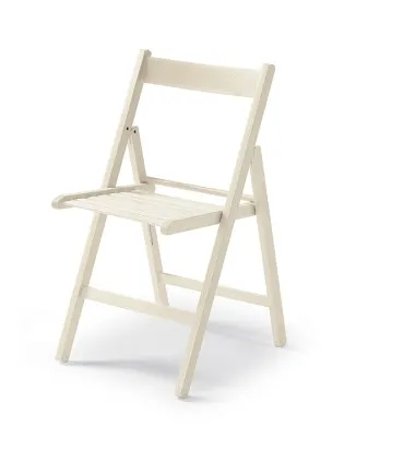 Silla plegable madera blanco BUIANI 425x475x79