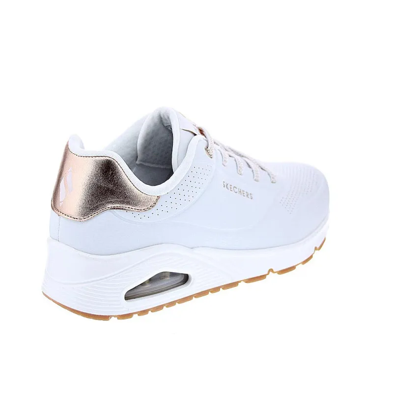 Skechers Zapatillas Mujer Uno Shimmer Blanco