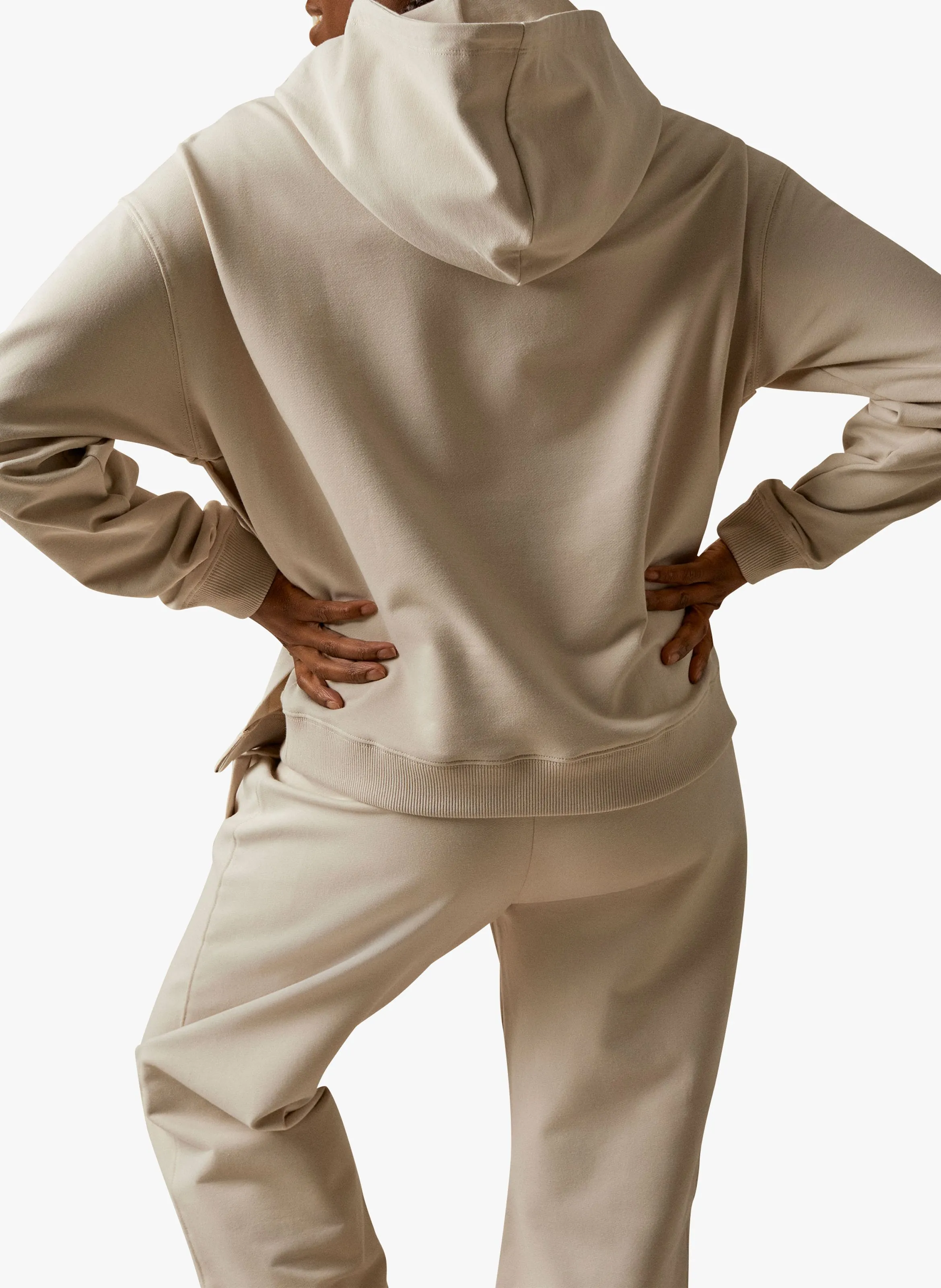 Sudadera de premamá y lactancia en beige