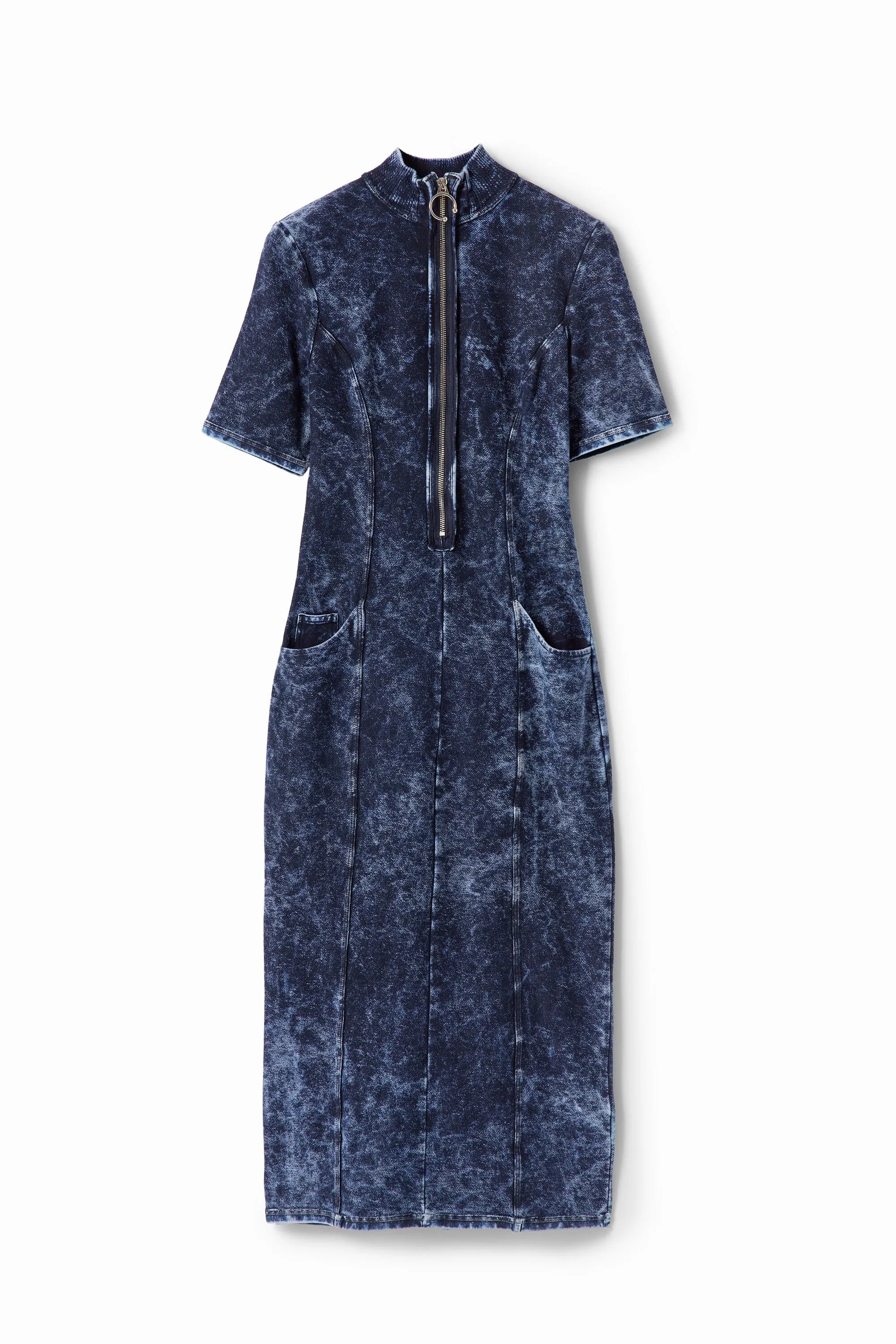 Vestido efecto denim