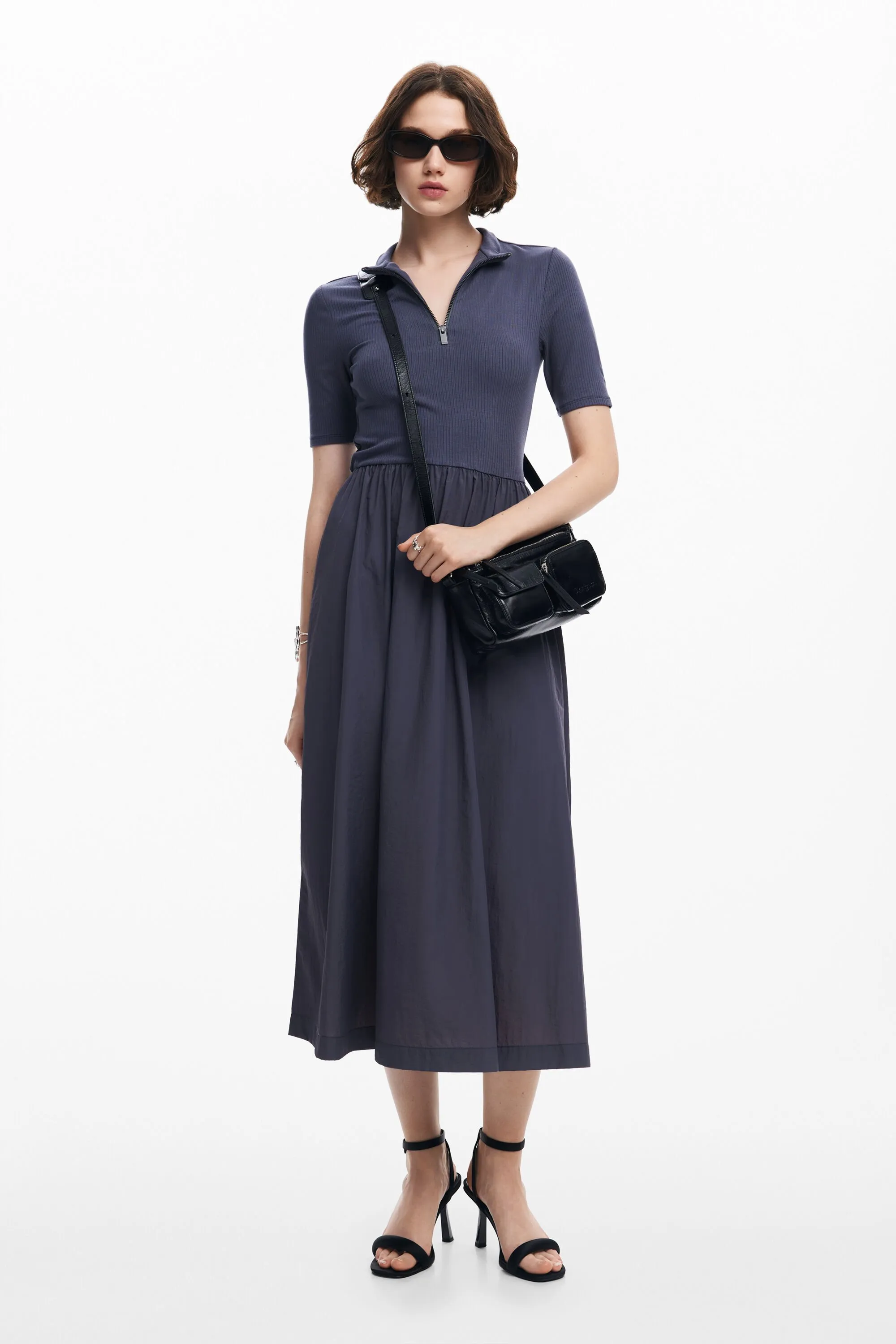 Vestido midi híbrido