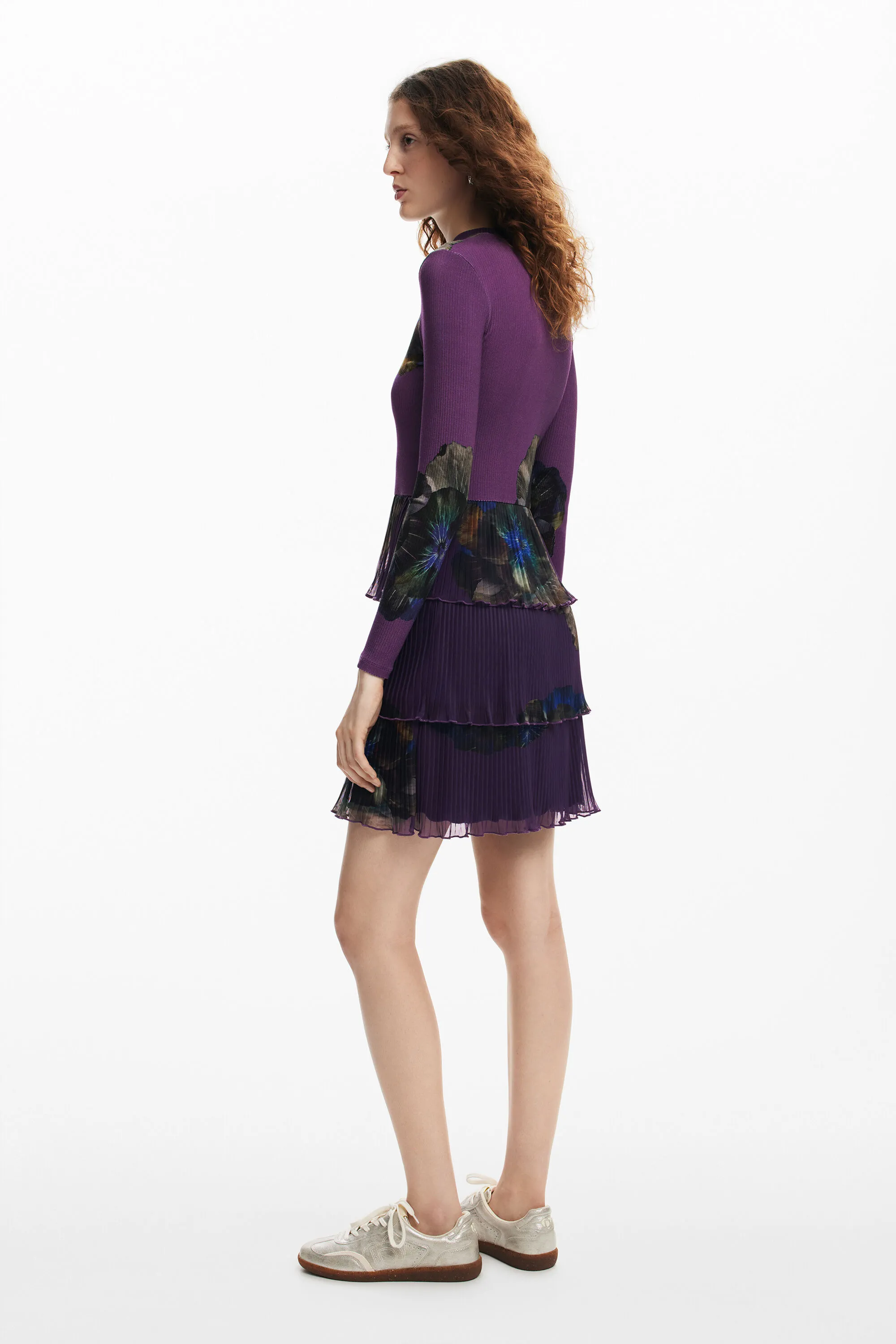 Vestido volantes flores