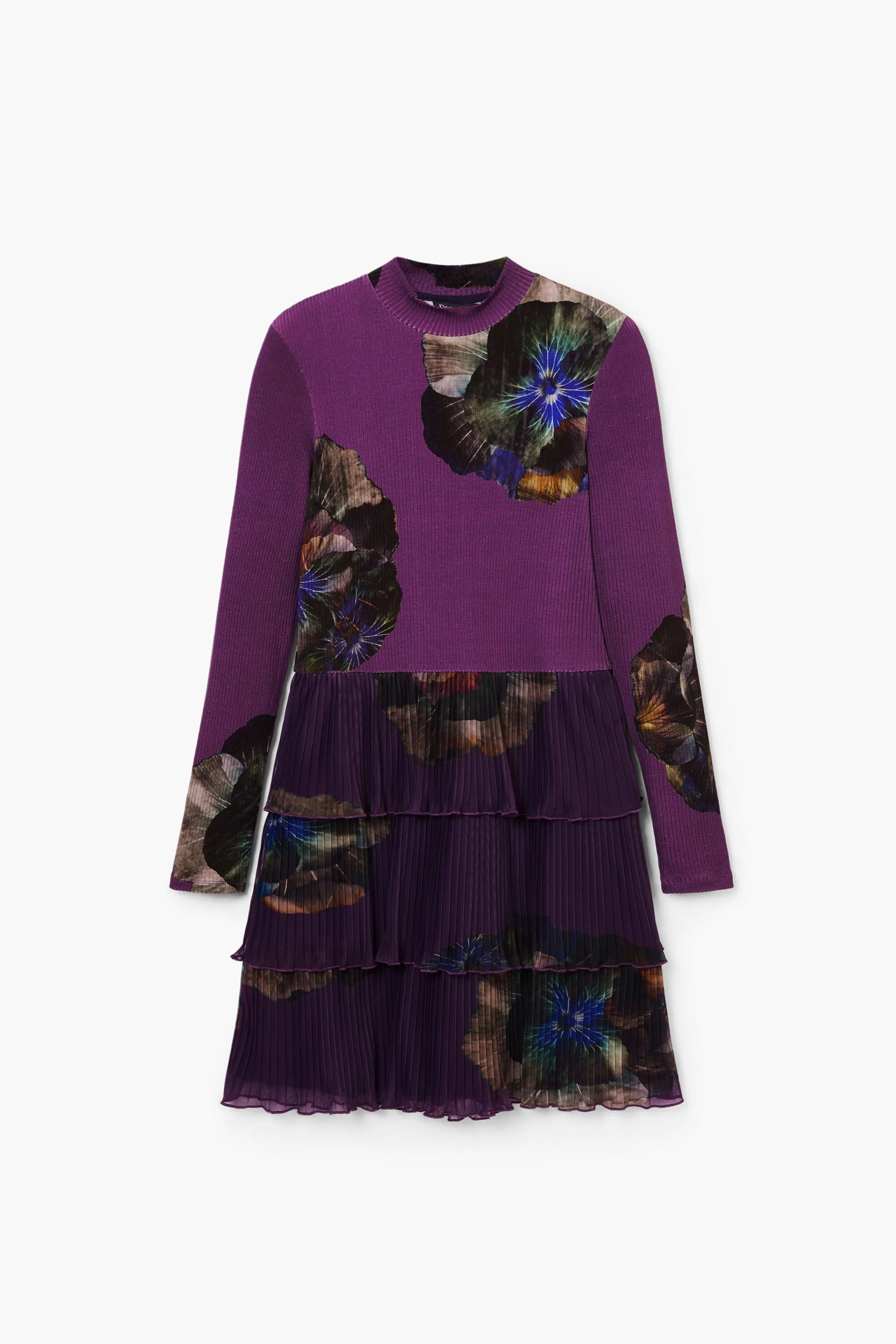 Vestido volantes flores